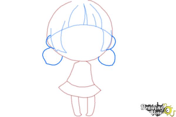 How to Draw a Chibi Girl - Step 6 How to Draw a Chibi Girl - Step 6