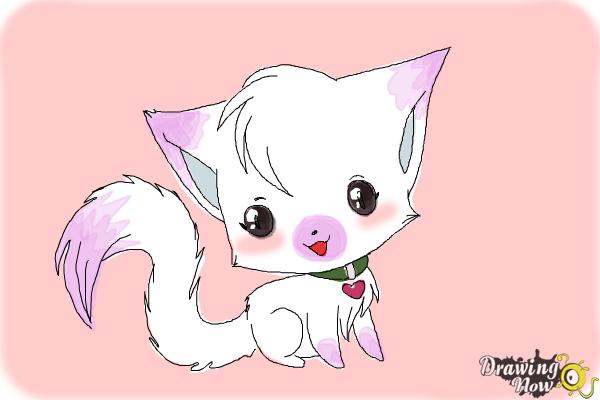 How to Draw a Chibi Kitten - Step 10 How to Draw a Chibi Kitten - Step 10