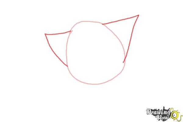 How to Draw a Chibi Kitten - Step 2 How to Draw a Chibi Kitten - Step 2