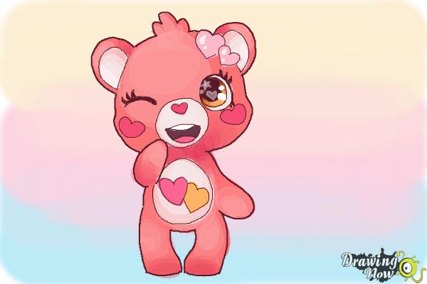 How to Draw a Chibi Valentine Bear - Step 10 How to Draw a Chibi Valentine Bear - Step 10