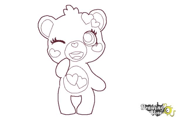 How to Draw a Chibi Valentine Bear - Step 9 How to Draw a Chibi Valentine Bear - Step 9