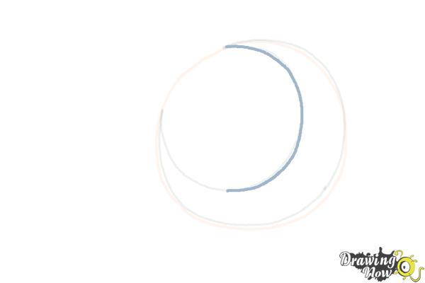 How to Draw a Crescent Moon - Step 5