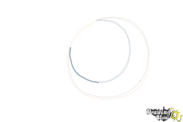 How to Draw a Crescent Moon - Step 6