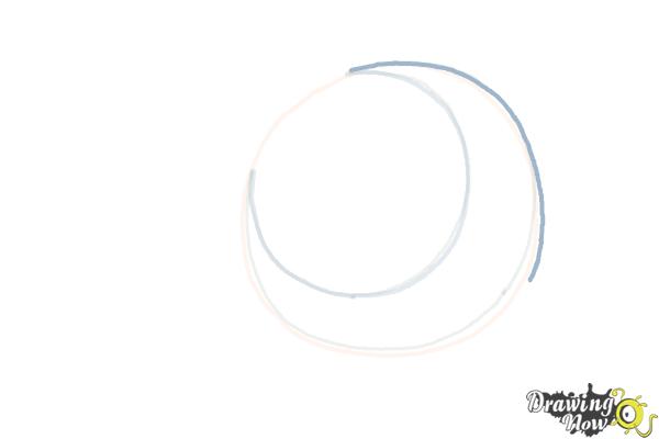 How to Draw a Crescent Moon - Step 7