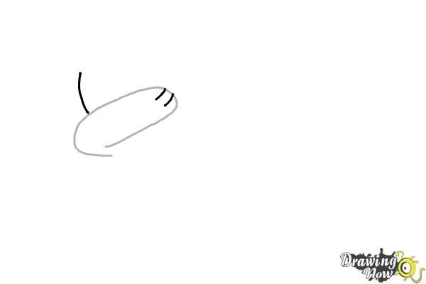 How to Draw a Cute Cat Dabbing - Step 2 How to Draw a Cute Cat Dabbing - Step 2