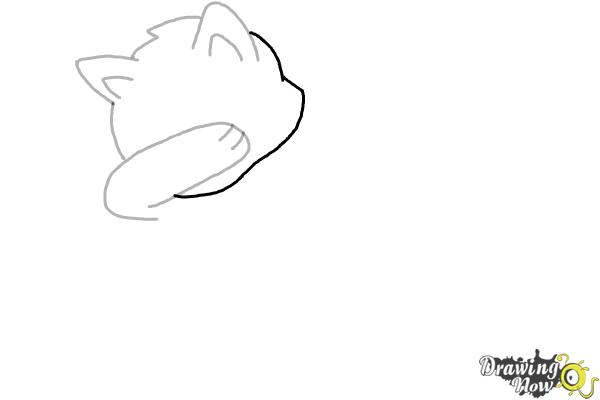 How to Draw a Cute Cat Dabbing - Step 5 How to Draw a Cute Cat Dabbing - Step 5
