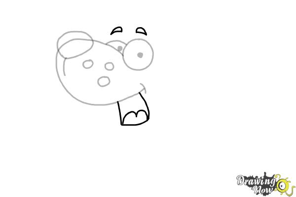 How to Draw a Cute Puppy - Step 4 How to Draw a Cute Puppy - Step 4