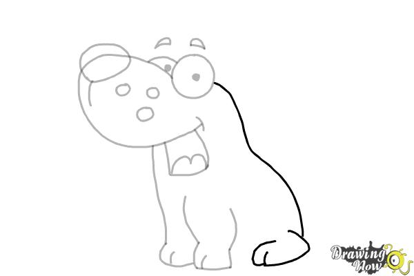 How to Draw a Cute Puppy - Step 6 How to Draw a Cute Puppy - Step 6
