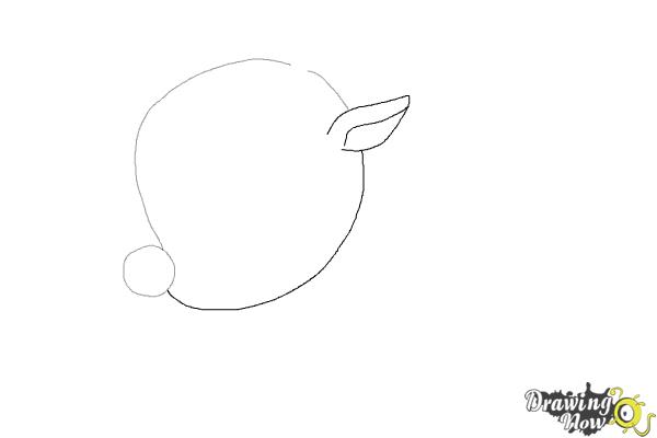 How to Draw a Cute Reindeer - Step 2 How to Draw a Cute Reindeer - Step 2