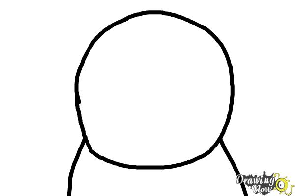 How to Draw a Dog Face - Step 1 How to Draw a Dog Face - Step 1