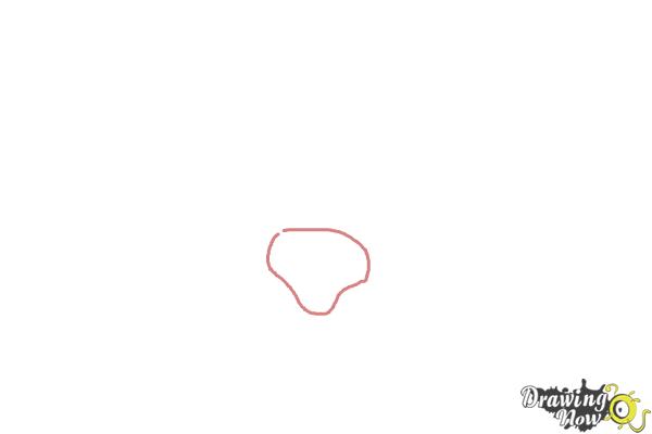 How to Draw a Dog Paw - Step 1 How to Draw a Dog Paw - Step 1