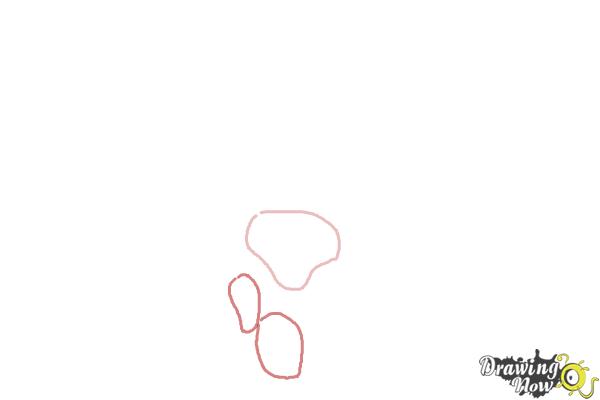 How to Draw a Dog Paw - Step 2 How to Draw a Dog Paw - Step 2