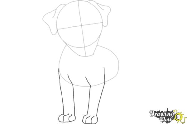 How to Draw a Dog - Step by Step - Step 4 How to Draw a Dog - Step by Step - Step 4