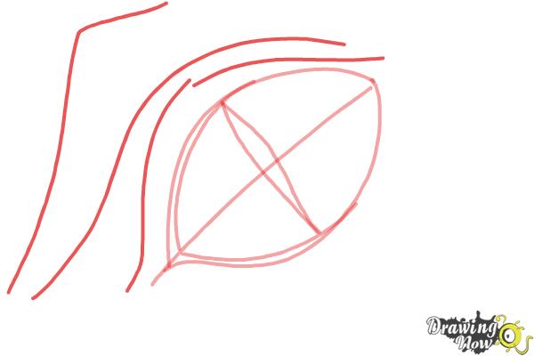 How to Draw a Dragon Eye - Step 3 How to Draw a Dragon Eye - Step 3