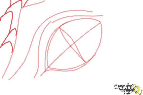 How to Draw a Dragon Eye - Step 4 How to Draw a Dragon Eye - Step 4