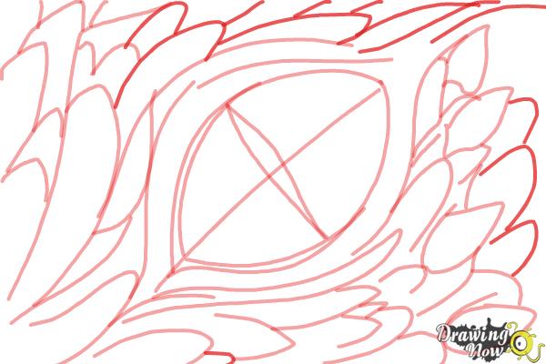 How to Draw a Dragon Eye - Step 8 How to Draw a Dragon Eye - Step 8
