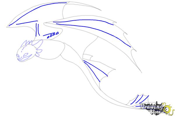 How to Draw a Dragon Step by Step - Step 7 How to Draw a Dragon Step by Step - Step 7