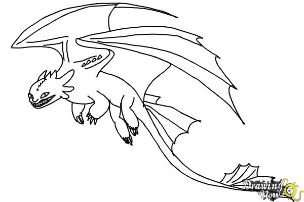 How to Draw a Dragon Step by Step - Step 9 How to Draw a Dragon Step by Step - Step 9