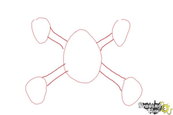 How to Draw a Drone - Step 3 How to Draw a Drone - Step 3
