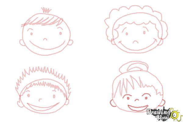 How to Draw a Face for Kids - Step 9