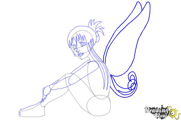 How to Draw a Fairy (Ver 2) - Step 7 How to Draw a Fairy (Ver 2) - Step 7