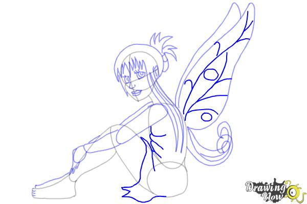 How to Draw a Fairy (Ver 2) - Step 8 How to Draw a Fairy (Ver 2) - Step 8