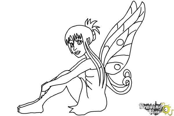 How to Draw a Fairy (Ver 2) - Step 9 How to Draw a Fairy (Ver 2) - Step 9