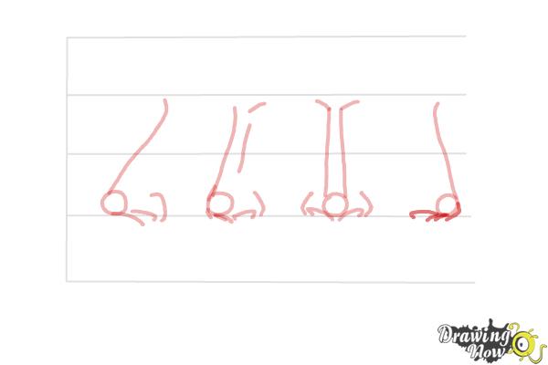 How to Draw a Female Nose - Step 12
