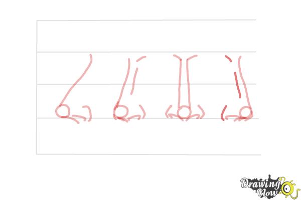 How to Draw a Female Nose - Step 13