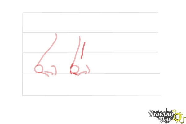 How to Draw a Female Nose - Step 7