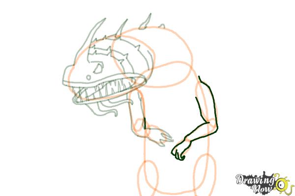How to Draw a Flightmare Dragon from How to Train Your Dragon - Step 15 How to Draw a Flightmare Dragon from How to Train Your Dragon - Step 15