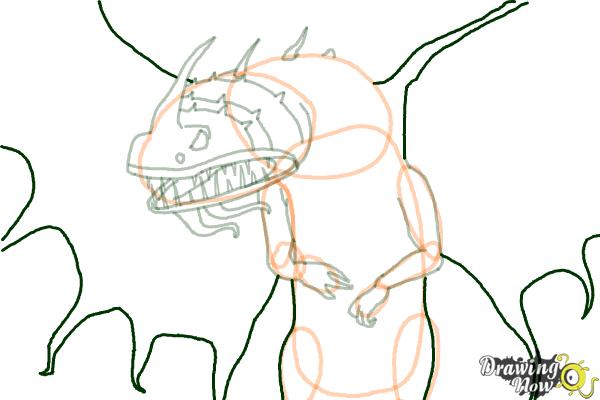 How to Draw a Flightmare Dragon from How to Train Your Dragon - Step 16 How to Draw a Flightmare Dragon from How to Train Your Dragon - Step 16