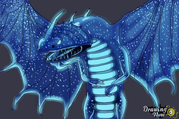 How to Draw a Flightmare Dragon from How to Train Your Dragon - Step 20 How to Draw a Flightmare Dragon from How to Train Your Dragon - Step 20