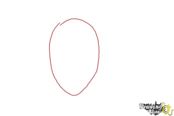 How to Draw a Girl Face - Step 1 How to Draw a Girl Face - Step 1