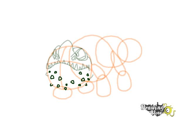 How to Draw a Gronckle Dragon from How to Train Your Dragon - Step 8 How to Draw a Gronckle Dragon from How to Train Your Dragon - Step 8