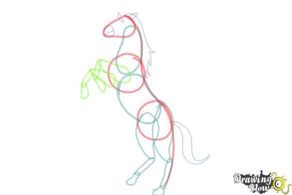 How to Draw a Horse Body - Step 4 How to Draw a Horse Body - Step 4