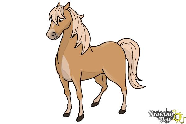 How to Draw a Horse Easy - Step 10 How to Draw a Horse Easy - Step 10