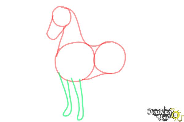 How to Draw a Horse Easy - Step 4 How to Draw a Horse Easy - Step 4
