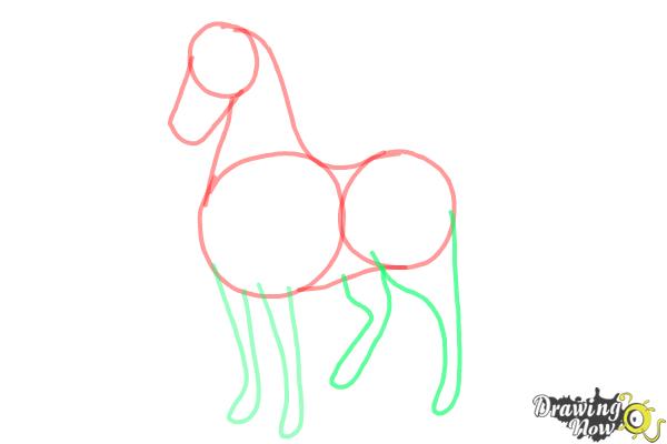How to Draw a Horse Easy - Step 5 How to Draw a Horse Easy - Step 5