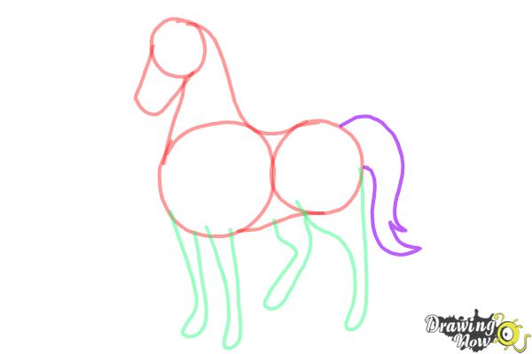 How to Draw a Horse Easy - Step 6 How to Draw a Horse Easy - Step 6