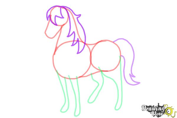 How to Draw a Horse Easy - Step 7 How to Draw a Horse Easy - Step 7