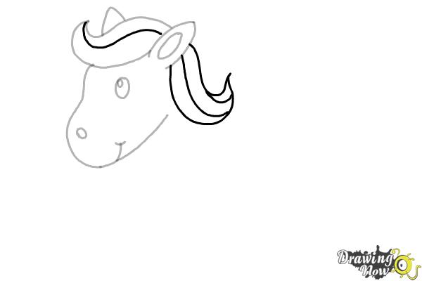 How to Draw a Horse for Kids (9 easy steps) - Step 5 How to Draw a Horse for Kids (9 easy steps) - Step 5