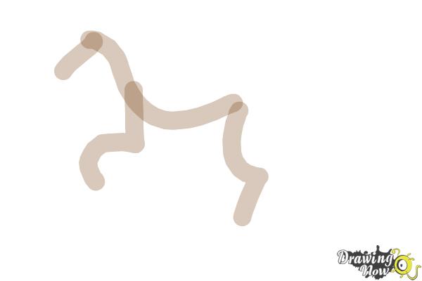 How to Draw a Horse Step by Step - Step 1 How to Draw a Horse Step by Step - Step 1