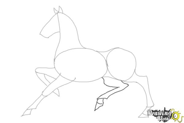 How to Draw a Horse (Ver 2) - Step 7 How to Draw a Horse (Ver 2) - Step 7