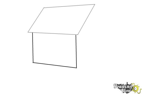 How to Draw a House Step by Step - Step 2 How to Draw a House Step by Step - Step 2