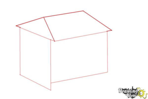 How to Draw a House, Two Story House - Step 3 How to Draw a House, Two Story House - Step 3