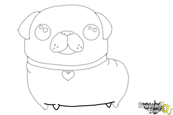 How to Draw a Kawaii Dog - Step 9 How to Draw a Kawaii Dog - Step 9