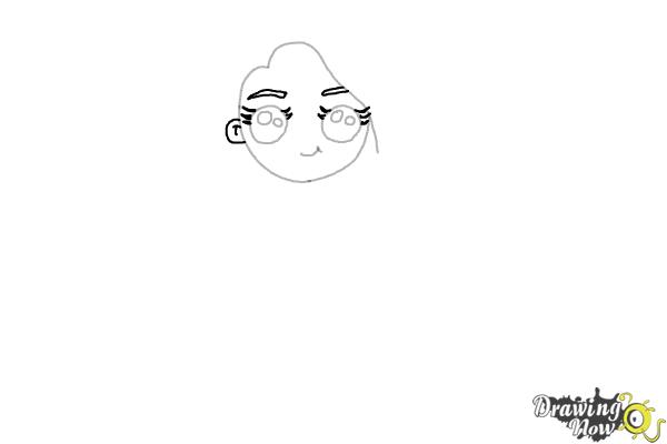 How to Draw a Kawaii Girl - Step 5 How to Draw a Kawaii Girl - Step 5