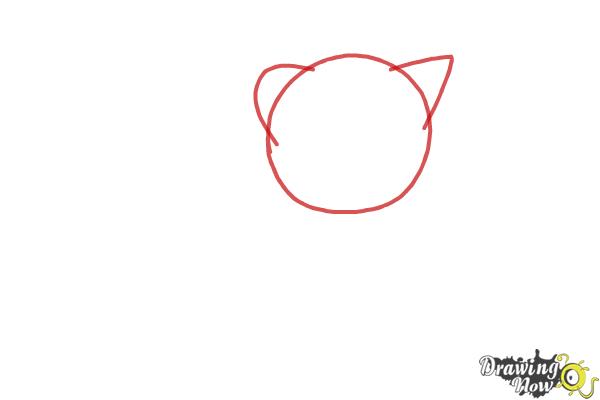 How to Draw a Kitten Step by Step - Step 1 How to Draw a Kitten Step by Step - Step 1