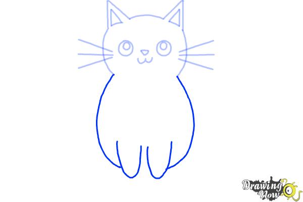 How to Draw a Kitten (Super Easy) - Step 6 How to Draw a Kitten (Super Easy) - Step 6